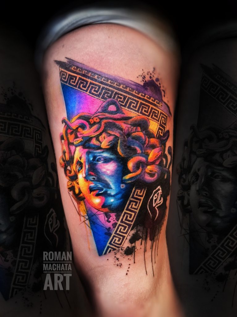 Roman Machata ART, tetovanie medúza