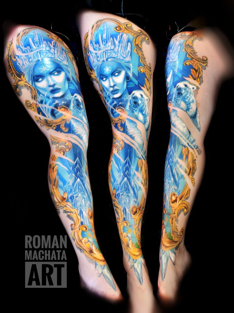 Roman Machata ART, tetovanie ľadová kráľovná
