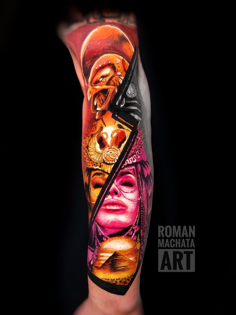 Roman Machata ART, tetovanie kleopatra